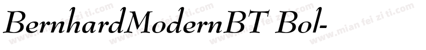 BernhardModernBT Bol字体转换